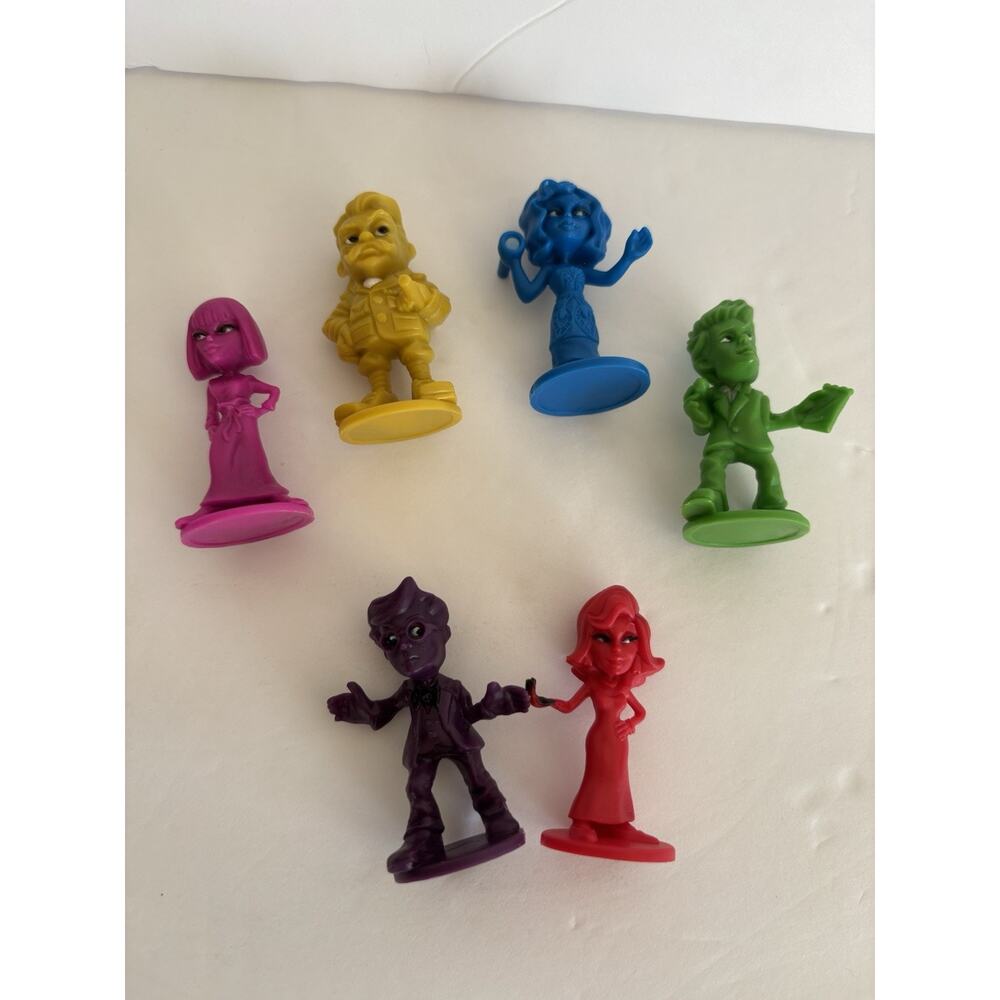CLUE JR. Boardgame Figures Replacement Player Pieces Lot of 6